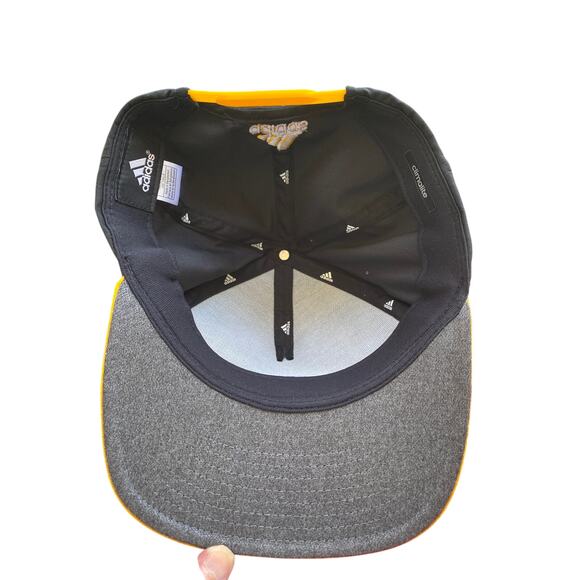 Climalite Adidas Univ Southern Miss Golden Eagles Snap Back Black Gold Cap Hat - Picture 5 of 7